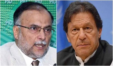 عمران خان ڪيتريون ئي ريڊ لائينون پار ڪيون آهن: احسن اقبال