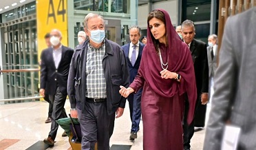 گڏيل قومن جو سيڪريٽري جي پاڪستان آمد،اڄ ٻوڏ متاثرن سان ملاقات ڪندو