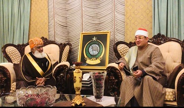 مولانا فضل الرحمان سان مصر جي قاري شيخ محمود شحات جي ملاقات