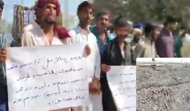 انتظاميا ٻوڏ متاثرين مسڪين ماروئڙن کي دربدر ڪري ڇڏيو،احتجاج