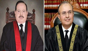 جسٽس سردار طارق مسعود ۽ جسٽس منصور علي شاهه جو چيف جسٽس کي خط