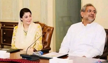 نوازشريف جي هدايت تي شاهد خاقان جي مريم نواز سان ملاقات