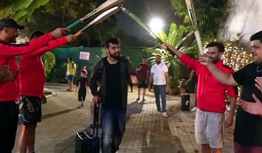 اسلام آباد يونائيٽيڊ جي رانديگرن پاران شاداب جو شاندار استقبال