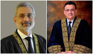چيف جسٽس  ۽ جسٽس فائز  وچ ۾ ملاقات، عدالتي معاملن تي ڳالهيون