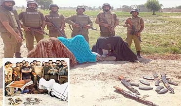 ڪچي ۾ گرينڊ آپريشن ، 8 ڌاڙيل گرفتار، وڏي تعداد ۾ هٿيار هٿ