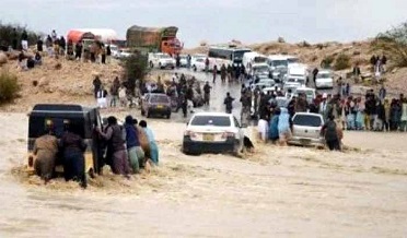 بلوچستان ۾ تيز برسات ۽ گجگوڙ