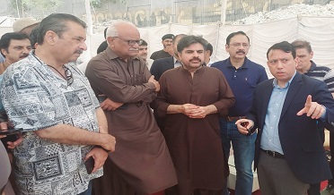 ناصر شاهه جو سبزي منڊي جو دورو،ترقياتي ڪمن جو جائزو