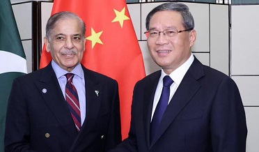 وزيراعظم شهبازشريف جي چيني هم منصب سان ملاقات