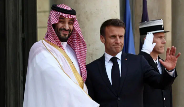 پيرس، فرانس جي صدر ۽ سعودي ولي عهد جي ملاقات