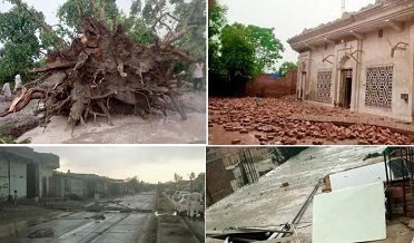 ڪي پي ۽ پنجاب ۾ تيز برسات،مختلف حادثن ۾ 23 ڄڻا فوت