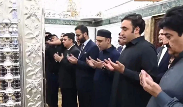 بلاول ڀٽو جي شيخ عبدالقادر جيلاني جي مزار تي حاضري،دعائون