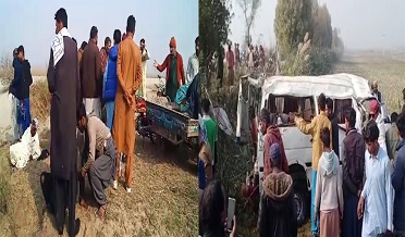 ميان صاحب وين ڪلٽي، 4 مسافر فوت، 15 کان وڌيڪ زخمي