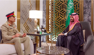 آرمي چيف جي سعودي ولي عهد سان اهم ملاقات