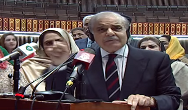 شهباز شريف 201 ووٽ کڻي 24 هون وزيراعظم بڻجي ويو