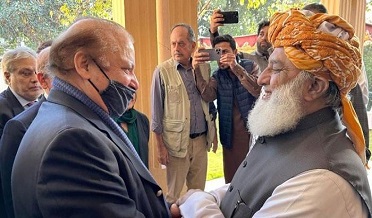 نواز جي مولانا سان ملاقات، حڪومت سازي ۾ مدد جي درخواست