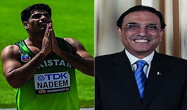 صدر پاران ايٿليٽ ارشد نديم کي هلال امتياز ڏيڻ جو اعلان